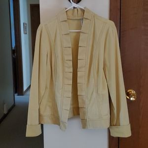Chico's yellow denim jacket. Size 2.